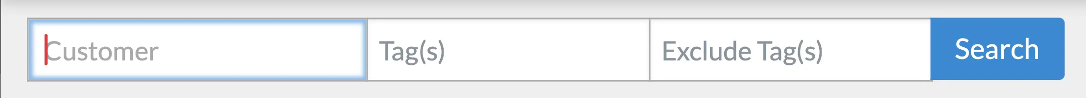 The customer tab button