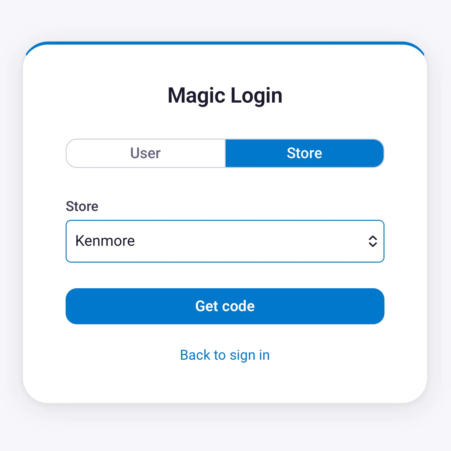 The Get Code button