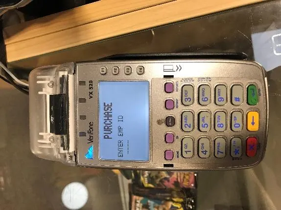 The employee ID prompt