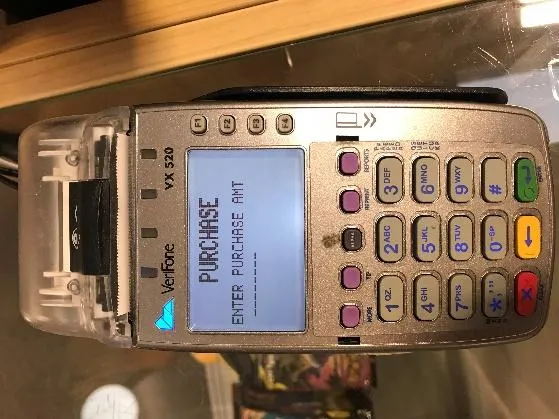 The purchase amount prompt